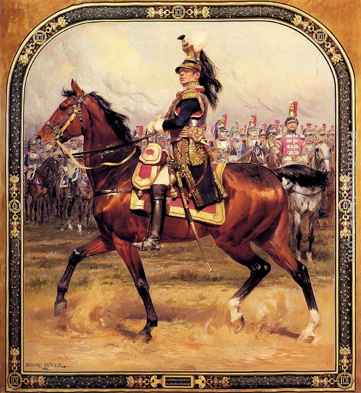Le General d'Hautpoul a Cheval painting - Jean Baptiste Edouard Detaille Le General d'Hautpoul a Cheval art painting